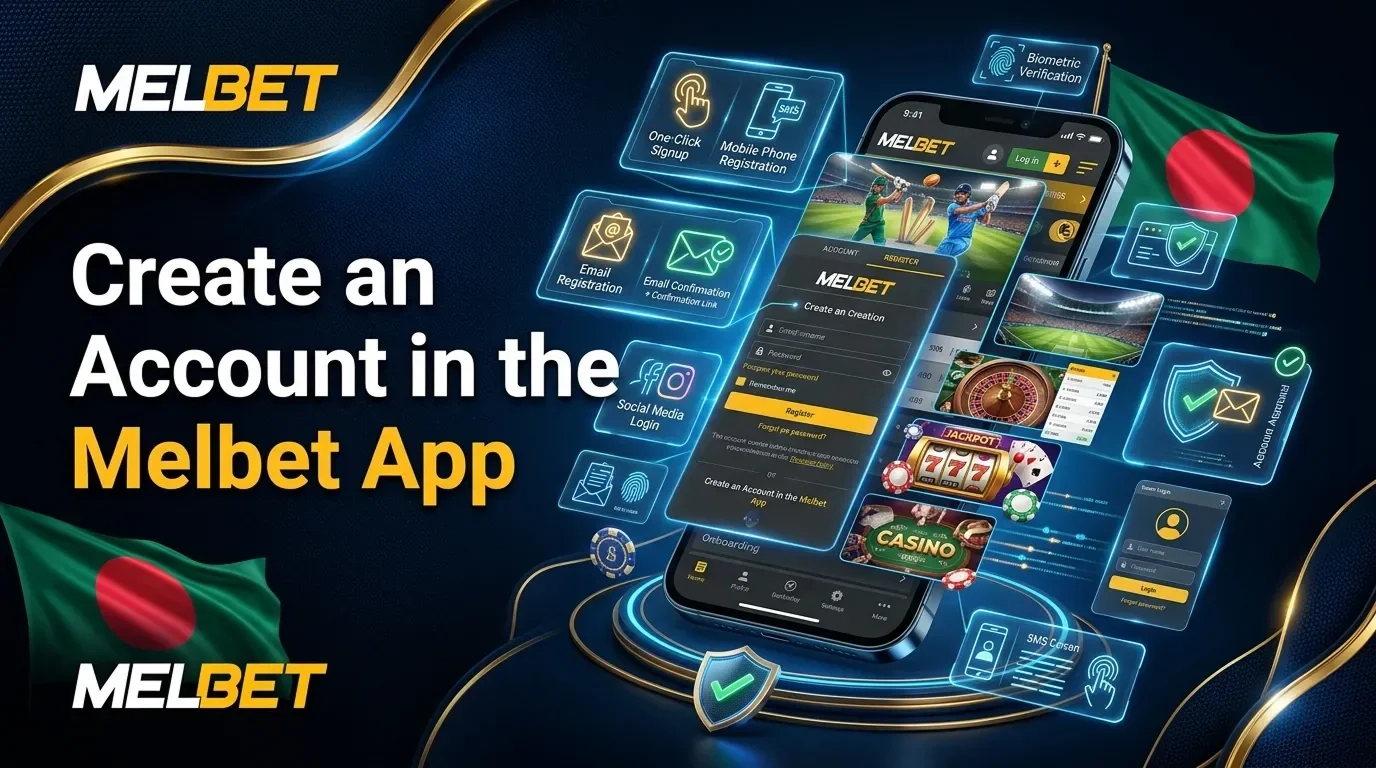 Guide on creating an acconut on Melbet app for plyers from Bangladesh