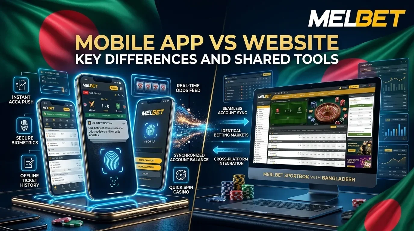 Melbet app and mobile website comparison for players from Bangladesh