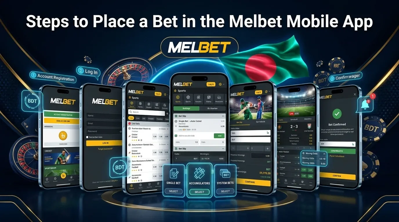 Guide on making bets on Melbet app for players from Bangladesh